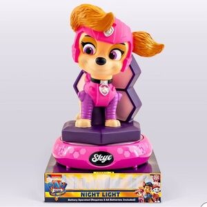 Nickelodeon Paw Patrol Skye Pink and Purple Night Light